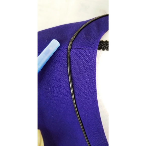 Eliza J Sheath Dress Purple Midi Size 6 - Picture 6 of 8